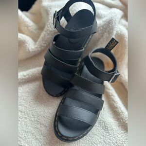 Dr. Martens Woman Black Strap Sandals